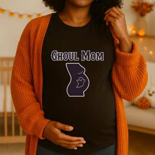 Camiseta Ghoul Mom Halloween Maternity Spooky Preging