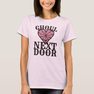 Camiseta Ghoul Next Door Heart Web - Cute Spooky Halloween