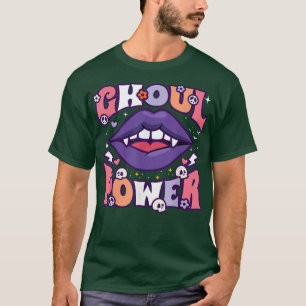 Camiseta Ghoul Power Funny Halloween Vibes Retro Groovy Vam