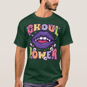 Camiseta Ghoul Power Funny Halloween Vibes Retro Groovy Vam
