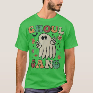 Camiseta Ghoul Retro Ghoul Groovy Hey Boo Calabaza Boo Crew
