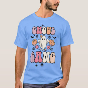 Camiseta Ghoul Retro Ghoul Groovy Hey Boo Calabaza Boo Crew