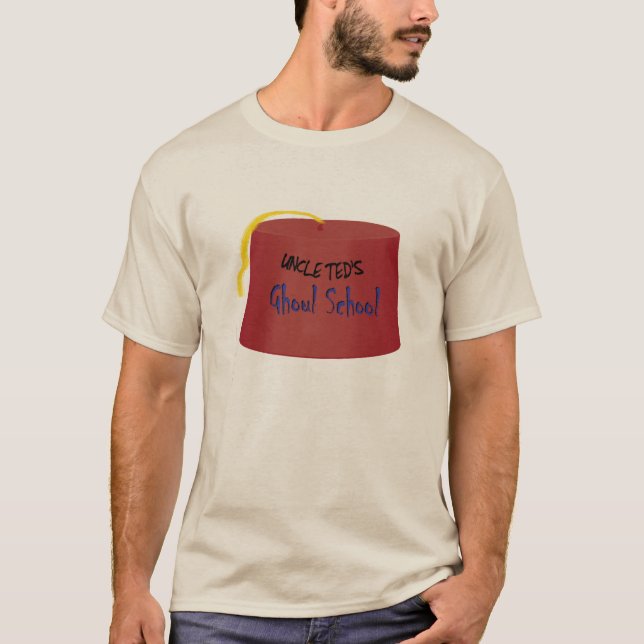 Camiseta Ghoul School de tío Ted (Anverso)