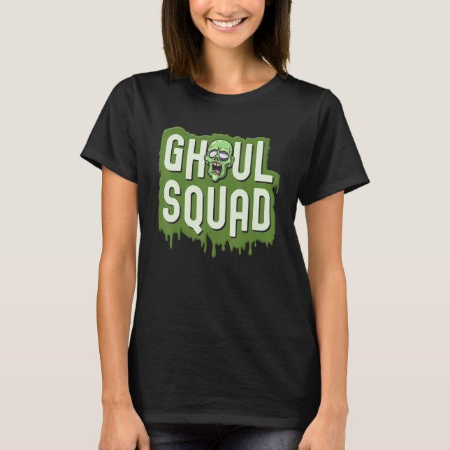 Camiseta Ghoul Squad Halloween Crew Cute Zombie 1 (Anverso)