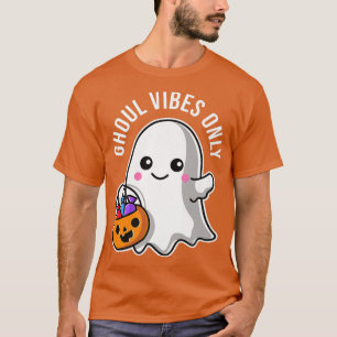 Camiseta Ghoul Vibes sólo buen fantasma Cute Kawaii Pun Osc