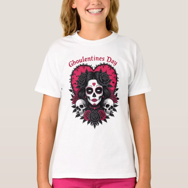 Camiseta Ghoulentines Day Gothic Fusion of Valentine  (Anverso)