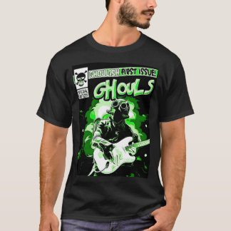 CAMISETA GHOULS DE BANDA DE FANTASMA VERDE COMIC CUBRE EDIT
