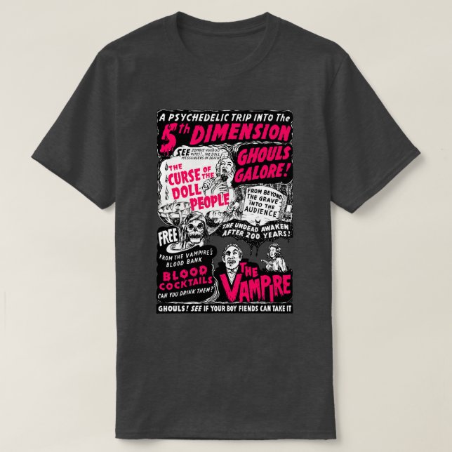 Camiseta Ghouls Galore Spook Show Poster (Diseño del anverso)