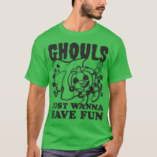 Camiseta Ghouls Just Wanna Have Fun Dabbing Retro Halloween