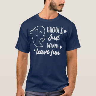 Camiseta Ghouls solo quiere divertirse con el corazón diver