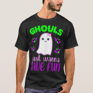 Camiseta GHOULS SOLO QUIERE DIVERTIRSE Pun Gho