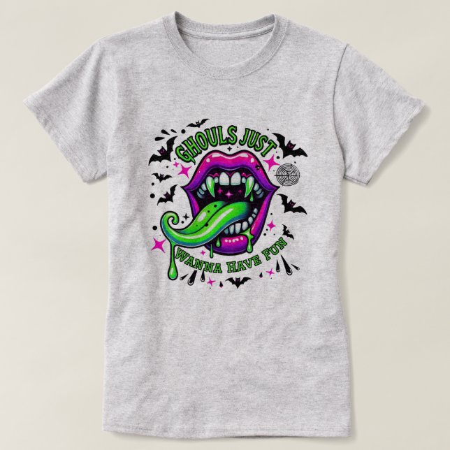Camiseta Ghouls solo quiere divertirse sexy (Diseño del anverso)