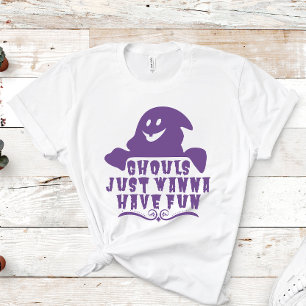 Camiseta Ghouls solo quieren divertirse morado Halloween