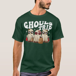 Camiseta Ghouls Trip Halloween Spooky Cute Women Ghost Girl