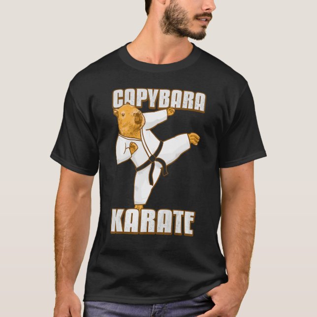 Camiseta Gi de Karate de Capybara (Anverso)