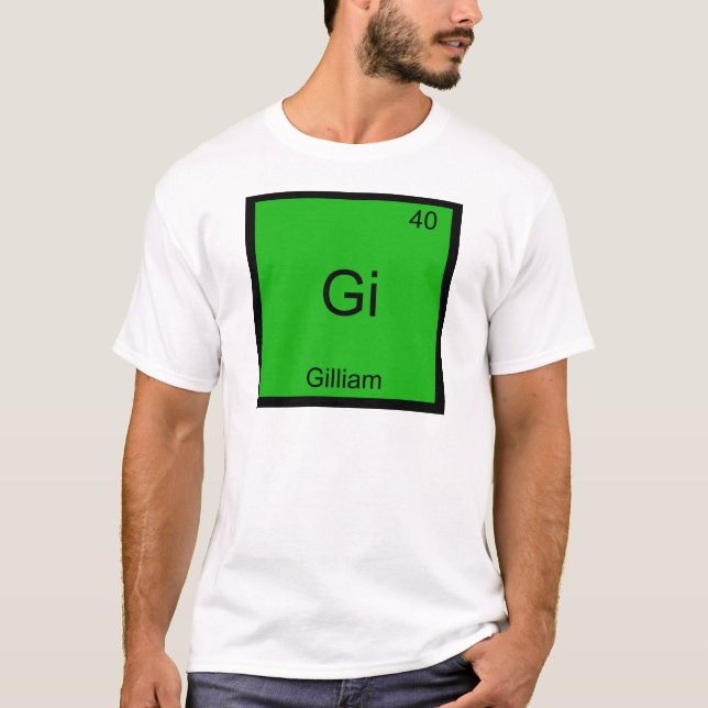 Camiseta Gi - Símbolo del Elemento Químico Diverti (Anverso)