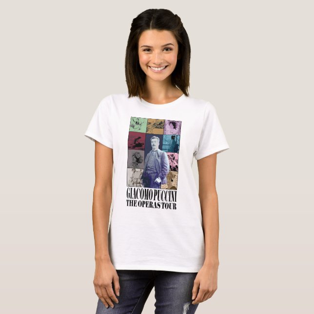 Camiseta Giacomo Puccini La fiesta de conciertos de las Ópe (Anverso completo)
