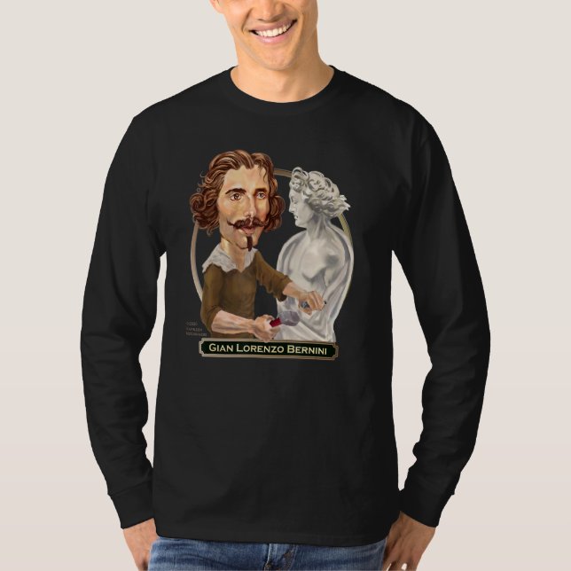 Camiseta Gian Lorenzo Bernini Arquitecto de escultura barro (Anverso)