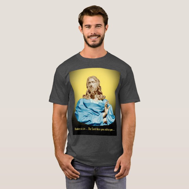 Camiseta Gian Lorenzo Bernini Busto de Cristo 1679 (Anverso completo)