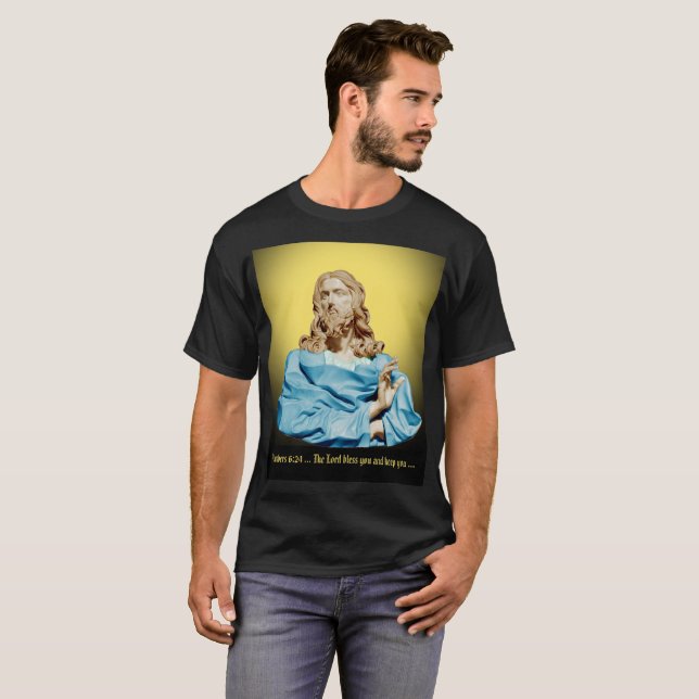 Camiseta Gian Lorenzo Bernini Busto de Cristo 1679 (Anverso completo)