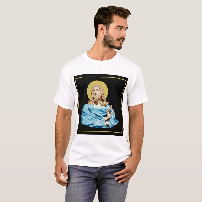 Camiseta Gian Lorenzo Bernini Busto de Cristo 1679 (Anverso completo)
