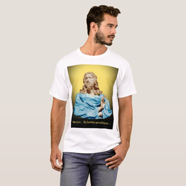 Camiseta Gian Lorenzo Bernini Busto de Cristo 1679 (Anverso completo)