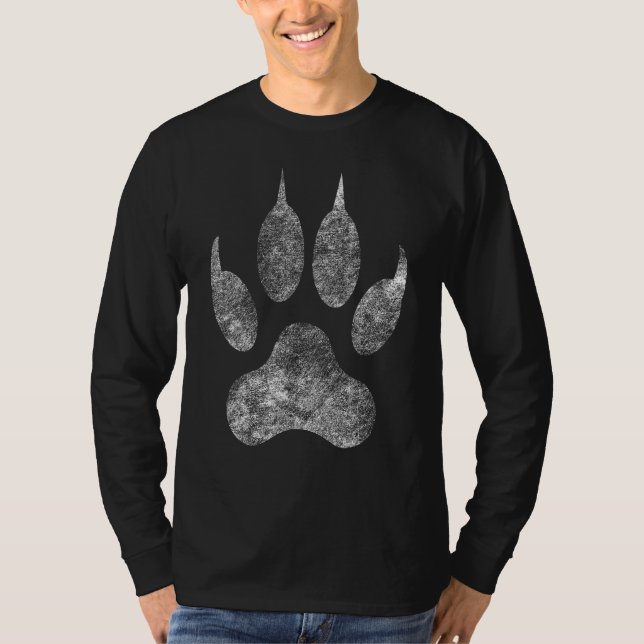 Camiseta Giant Lion Paw Footprint (Anverso)