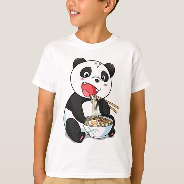 Camiseta Giant Panda Anime Hoodie, Panda Japonés Kawaii (Anverso)