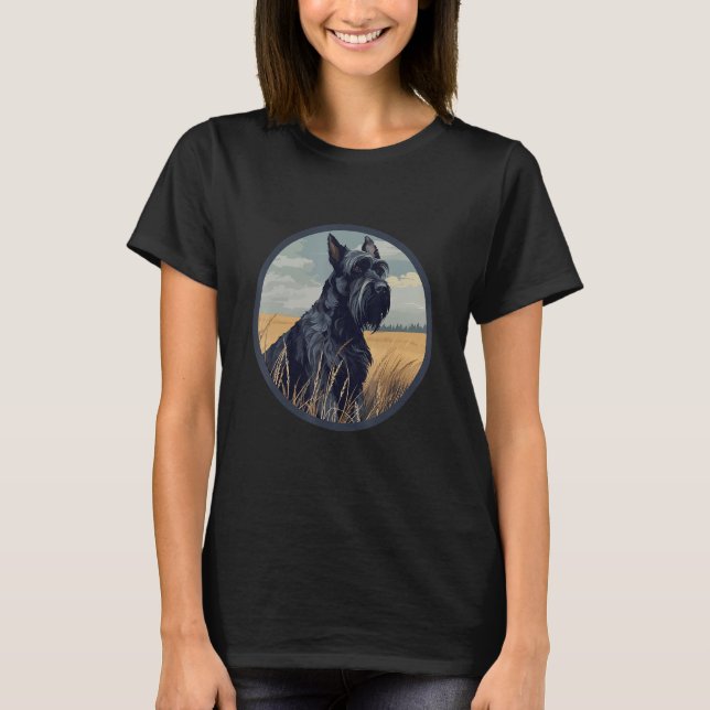 Camiseta Giant Schnauzer Dog Breed Dog Motif (Anverso)