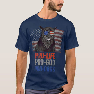 Camiseta Giant Schnauzer Pro Life Pro God Pro Dogs Premium 