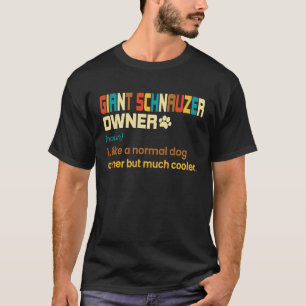 Camiseta Giant Schnauzer Vintage Retro Dog Mom Dad