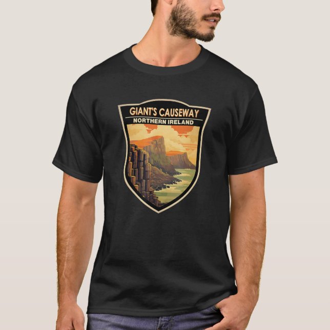 Camiseta Giants Causeway Northern Ireland Landmark Badge Vi (Anverso)