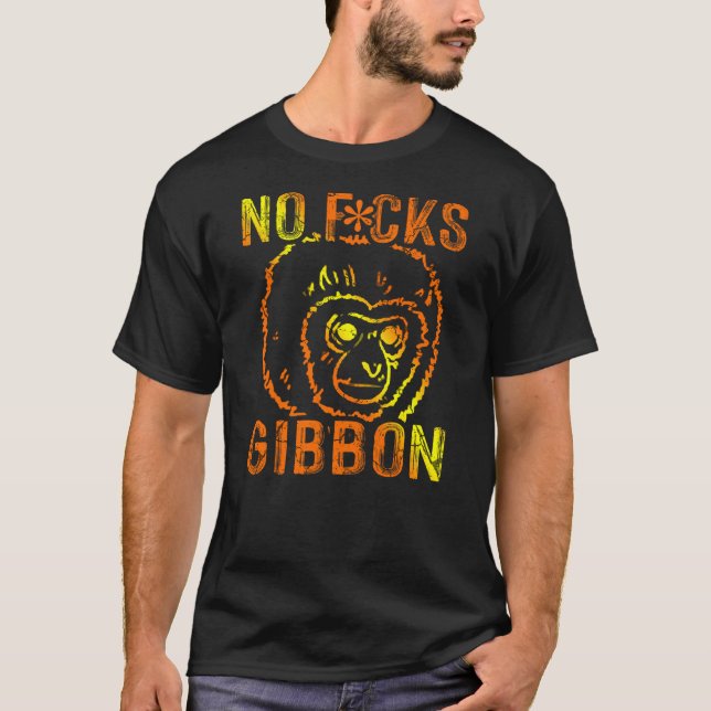 Camiseta Gibbon Ape Monkey Funny (Anverso)