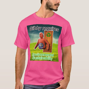 Camiseta Gibby requiere sostenibilidad ambiental