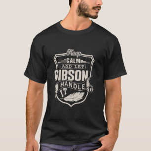 Camiseta Gibson Apellido Shirt Gibson Nombre cumpleaños