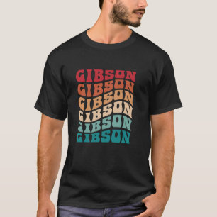 Camiseta Gibson Tie Dye Groovy Hippie número 60's 70s Nombr