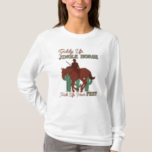 Camiseta Giddy Up Jingle Horse Coge Tus Pies, Cowboy