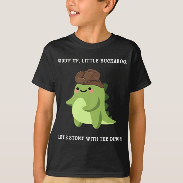 Camiseta ¡Giddy Up, Pequeño Buckaroo! (Anverso)