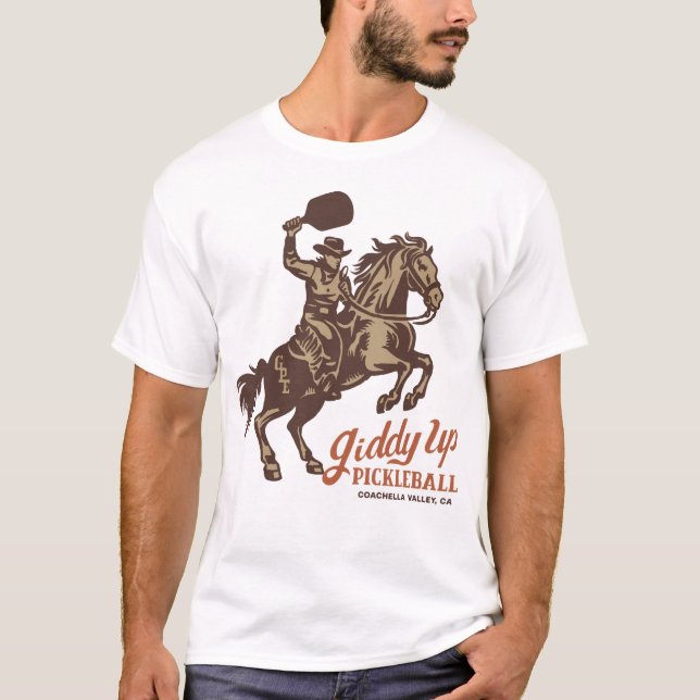 Camiseta Giddy Up Pickleball - Paddle Front (Anverso)