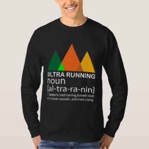 Camiseta Gif de definición de corredor de maratón divertido
