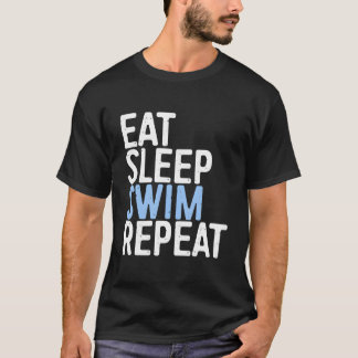 Camiseta Gif de nadador Come Duerme Nada Repite