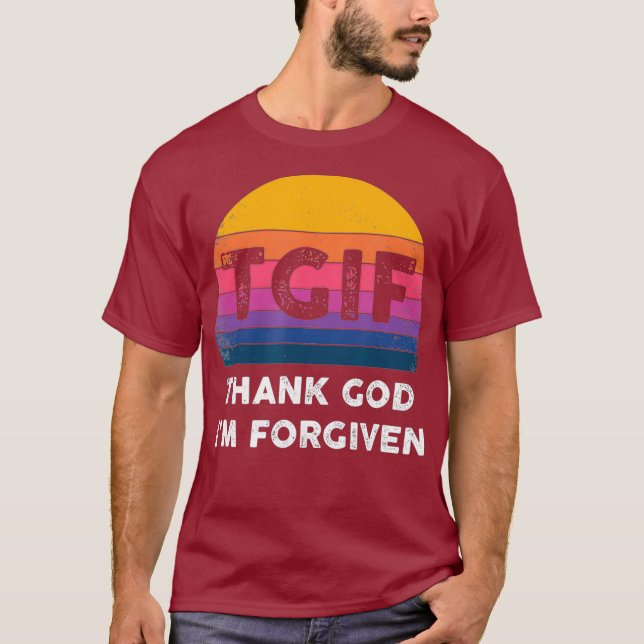 Camiseta Gif inspirador cristiano gracias a Dios (Anverso)