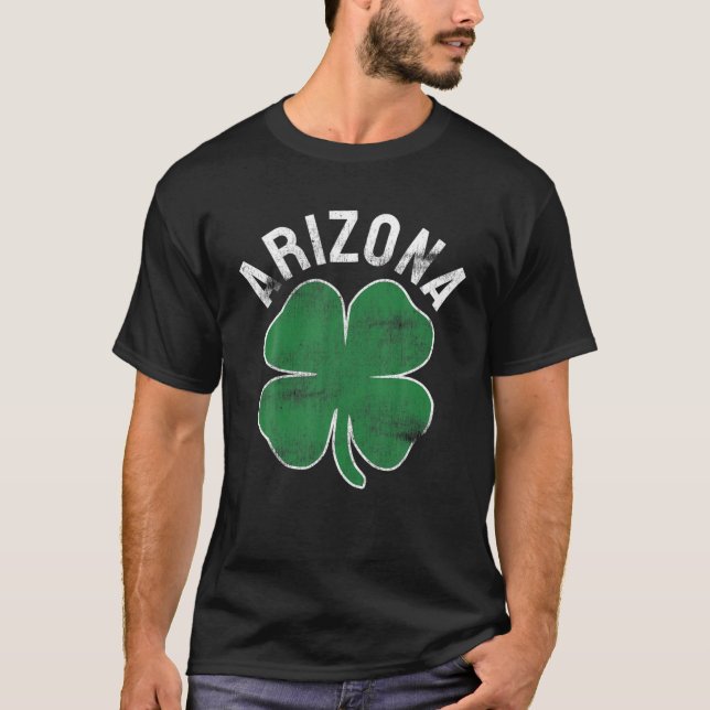 Camiseta Gift de Arizona St. Patrick's Day Shamrock Irish - (Anverso)