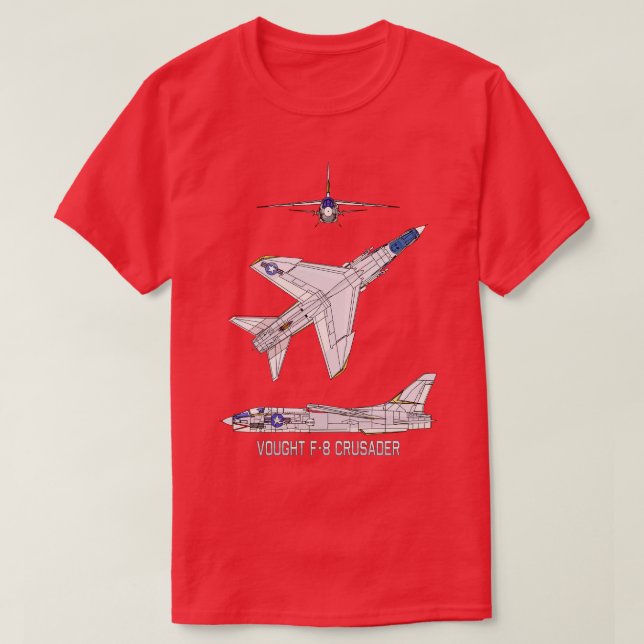 Camiseta Gift de diagrama de aviones de reacción cruzado es (Diseño del anverso)