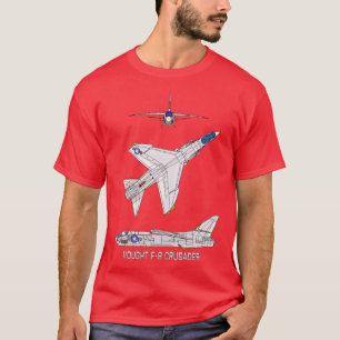 Camiseta Gift de diagrama de aviones de reacción cruzado es