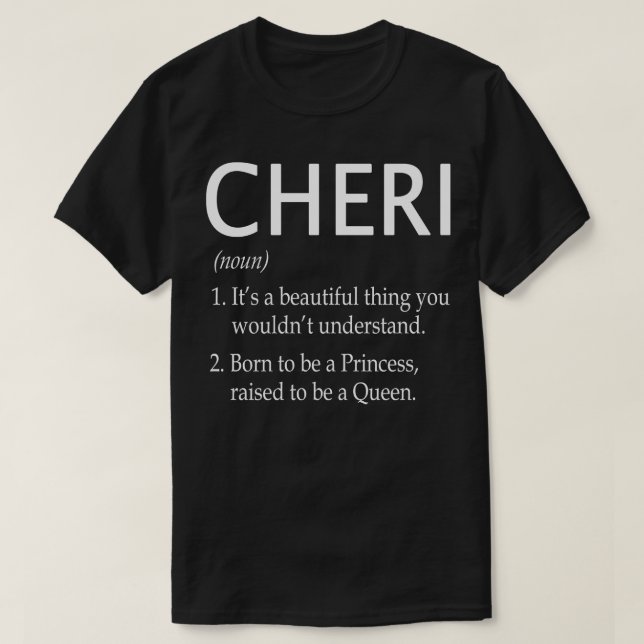 Camiseta Gift de nombre cherí 59 (Diseño del anverso)
