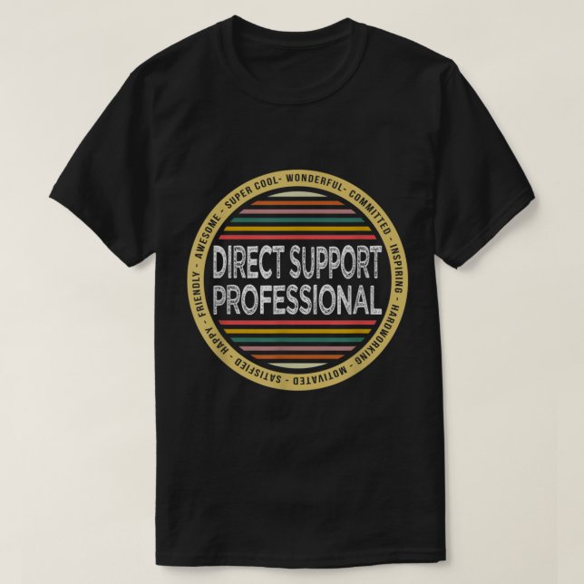 Camiseta Gift Direct Support Profesional Funny Profession (Diseño del anverso)