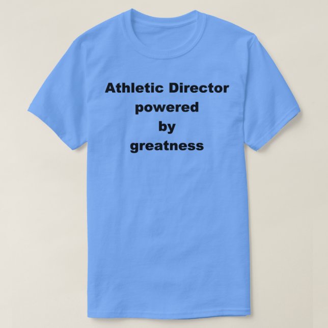 Camiseta Gift, director atlético (Diseño del anverso)
