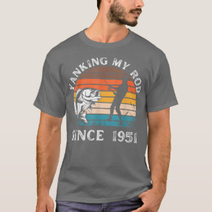 Camiseta Gift For 70 Year Old Fisherman Fishing 1951 70th B