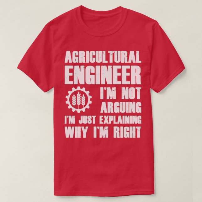 Camiseta Gift for Agricultural Engineer3 (Diseño del anverso)